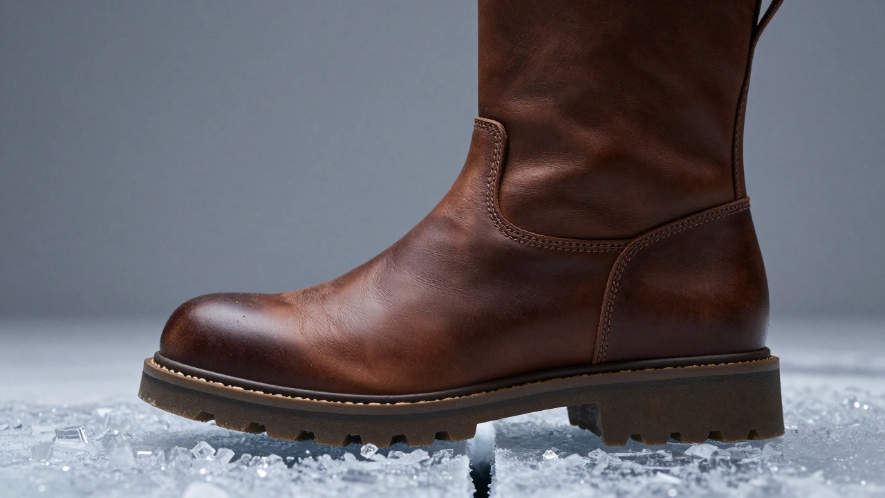 Как выбрать идеальную подошву для зимней мужской обуви: гид по материалам и протектору