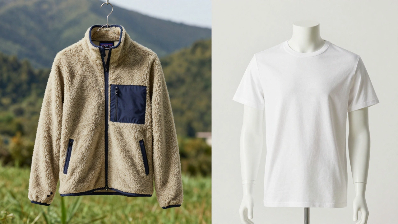 Экологичная одежда Patagonia и Everlane на фоне природы